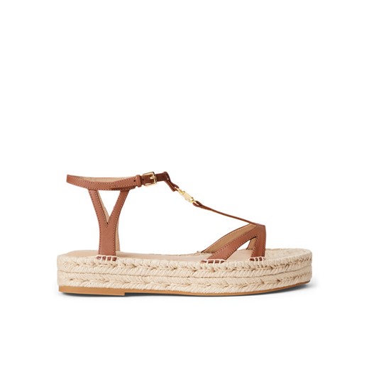 Espadryle Lauren Ralph Lauren Payton 802927966001 Brązowy ze sklepu eobuwie.pl w kategorii Sandały damskie - zdjęcie 182087902