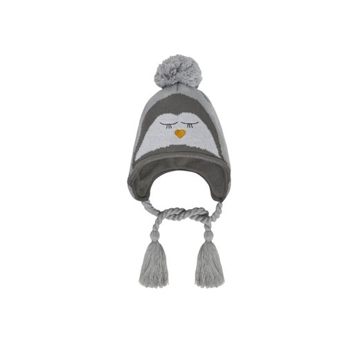Czapka New Era Trapper 60580798 Szary ze sklepu eobuwie.pl w kategorii Czapki dziecięce - zdjęcie 182087923