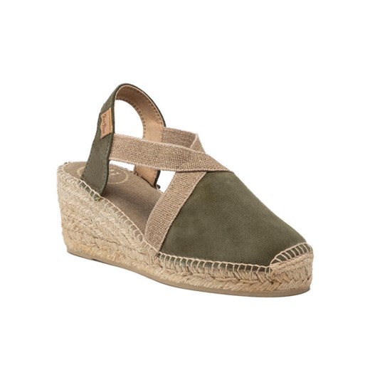 Espadryle Toni Pons Tona Zielony ze sklepu eobuwie.pl w kategorii Espadryle damskie - zdjęcie 182088071