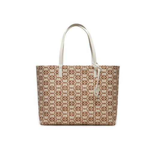 Torebka Pinko Carrie Shopper Big Logo PE 24 PLTT 102832 A1KU Kolorowy ze sklepu eobuwie.pl w kategorii Torby Shopper bag - zdjęcie 182088261
