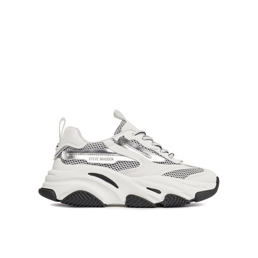 Sneakersy Steve Madden Possession-E Sneaker SM19000033-04005-04D Srebrny ze sklepu eobuwie.pl w kategorii Buty sportowe damskie - zdjęcie 182088370