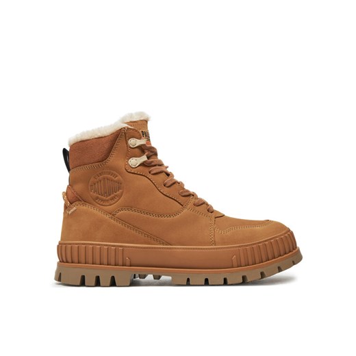 Trapery Palladium Pallashock Warm Wp 74351-252-M Brązowy ze sklepu eobuwie.pl w kategorii Workery damskie - zdjęcie 182088454