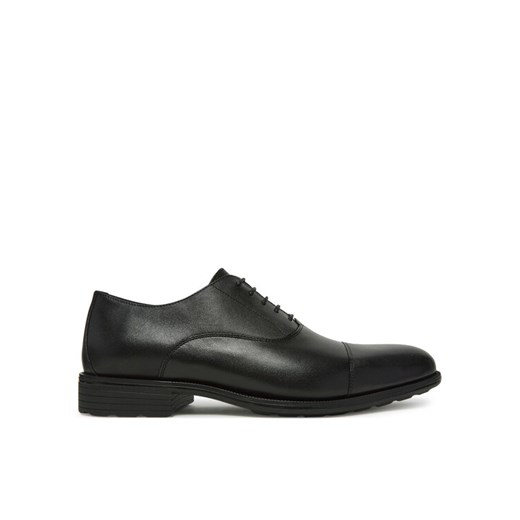 Półbuty Geox U55H8A 00043 C9999 Czarny ze sklepu eobuwie.pl w kategorii Buty eleganckie męskie - zdjęcie 182088481