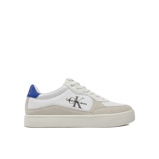 Sneakersy Calvin Klein Jeans Classic Cupsole Low Mix Mtl YM0YM01033 Biały ze sklepu eobuwie.pl w kategorii Buty sportowe męskie - zdjęcie 182088560