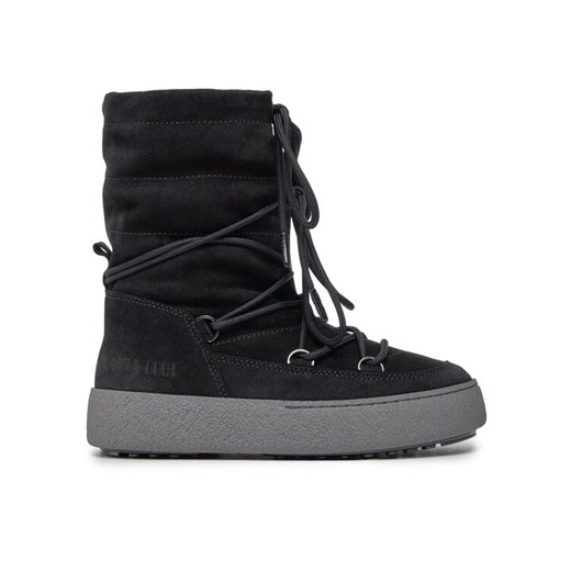 Śniegowce Moon Boot Ltrack Suede 24501100003 Czarny ze sklepu eobuwie.pl w kategorii Śniegowce damskie - zdjęcie 182088604
