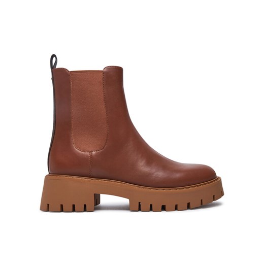 Sztyblety MICHAEL Michael Kors Asher 40F4ASFE6L Brązowy ze sklepu eobuwie.pl w kategorii Botki - zdjęcie 182088852