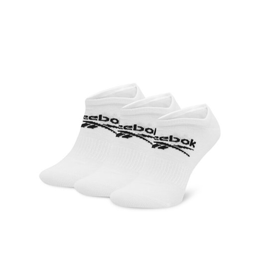 Zestaw 3 par niskich skarpet unisex Reebok R0353-SS24 (3-pack) Biały ze sklepu eobuwie.pl w kategorii Skarpetki damskie - zdjęcie 182088853