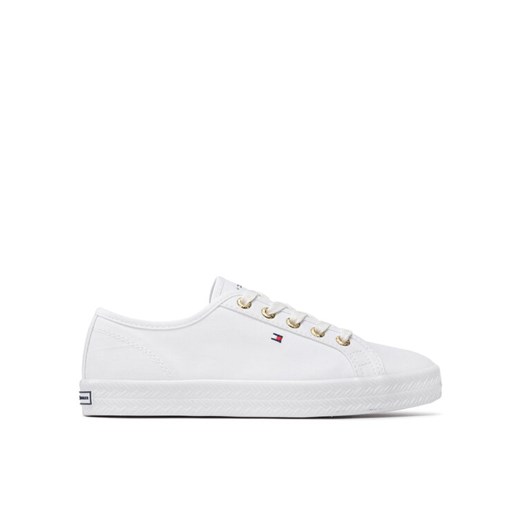 Tenisówki Tommy Hilfiger Essential Nautical Sneaker FW0FW06512 Biały ze sklepu eobuwie.pl w kategorii Trampki damskie - zdjęcie 182088930