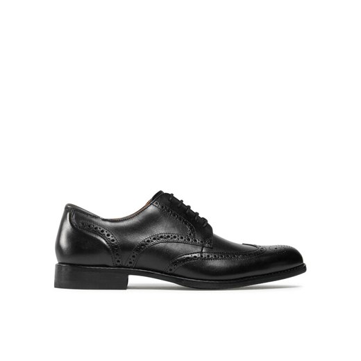 Półbuty Clarks Craft Arlo Limit 261714527 Czarny ze sklepu eobuwie.pl w kategorii Buty eleganckie męskie - zdjęcie 182089031