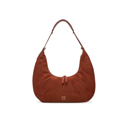 Torebka PINKO Slouchy Hobo Big PE 25 PLTT 104295 A29N Brązowy ze sklepu eobuwie.pl w kategorii Torebki damskie - zdjęcie 182089091