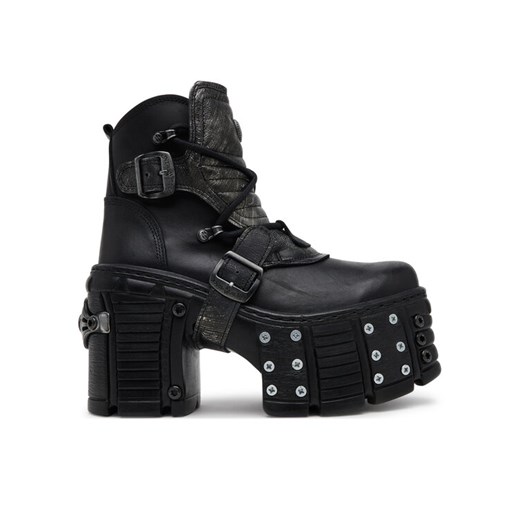 Botki NEW ROCK M-TM004-C3 Czarny ze sklepu eobuwie.pl w kategorii Botki - zdjęcie 182089092
