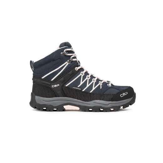 Trekkingi CMP Kids Rigel Mid Treking Shoe Wp 3Q12944J Granatowy ze sklepu eobuwie.pl w kategorii Buty trekkingowe dziecięce - zdjęcie 182089094
