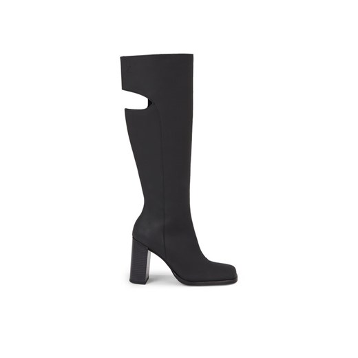 Kozaki Calvin Klein Jeans Long Heel Zip Boot Cut Out Edgy YW0YW01253 Czarny ze sklepu eobuwie.pl w kategorii Kozaki damskie - zdjęcie 182089123