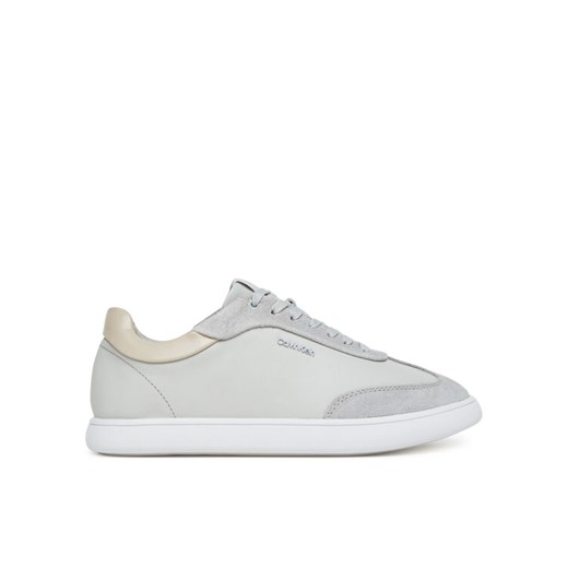 Sneakersy Calvin Klein Cupsole Lace Up - Lth Sue Mix HW0HW02435 Szary ze sklepu eobuwie.pl w kategorii Buty sportowe damskie - zdjęcie 182089512