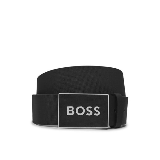Pasek Męski Boss Icon-S1 Sz40 50471333 Czarny ze sklepu eobuwie.pl w kategorii Paski męskie - zdjęcie 182089573