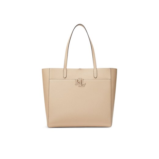 Torebka LAUREN RALPH LAUREN Cameryn 431960183004 Beżowy ze sklepu eobuwie.pl w kategorii Torby Shopper bag - zdjęcie 182089612