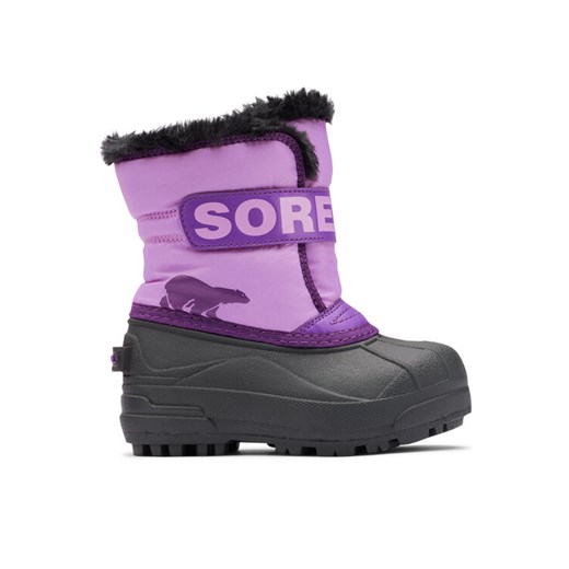 Śniegowce Sorel Snow Commander™ 2114101514 Fioletowy ze sklepu eobuwie.pl w kategorii Buty zimowe dziecięce - zdjęcie 182089674