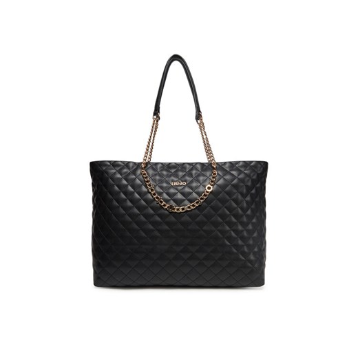 Torebka Liu Jo Ecs L Tote AA5129 E0015 Czarny ze sklepu eobuwie.pl w kategorii Torby Shopper bag - zdjęcie 182089924