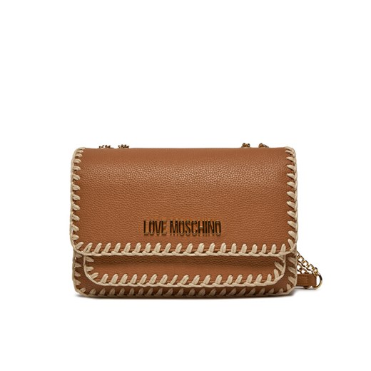 Torebka LOVE MOSCHINO JC4104PP1ILJ120A Brązowy ze sklepu eobuwie.pl w kategorii Listonoszki - zdjęcie 182090081