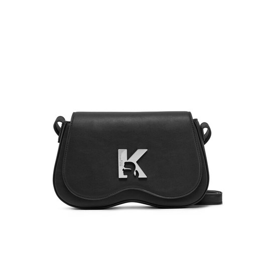 Torebka Karl Lagerfeld Jeans A1W30283 Czarny ze sklepu eobuwie.pl w kategorii Listonoszki - zdjęcie 182090383