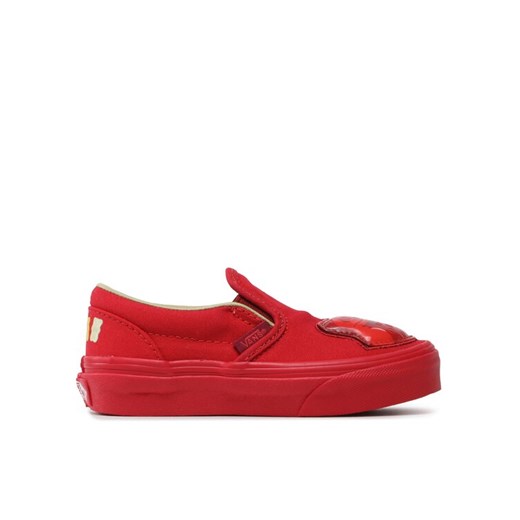 Tenisówki Vans Classic Slip-On H VN0009R7RED1 Czerwony ze sklepu eobuwie.pl w kategorii Trampki dziecięce - zdjęcie 182090434