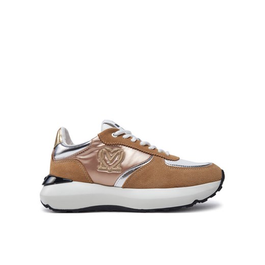 Sneakersy LOVE MOSCHINO JA15455G0LIN210A Brązowy ze sklepu eobuwie.pl w kategorii Buty sportowe damskie - zdjęcie 182090443