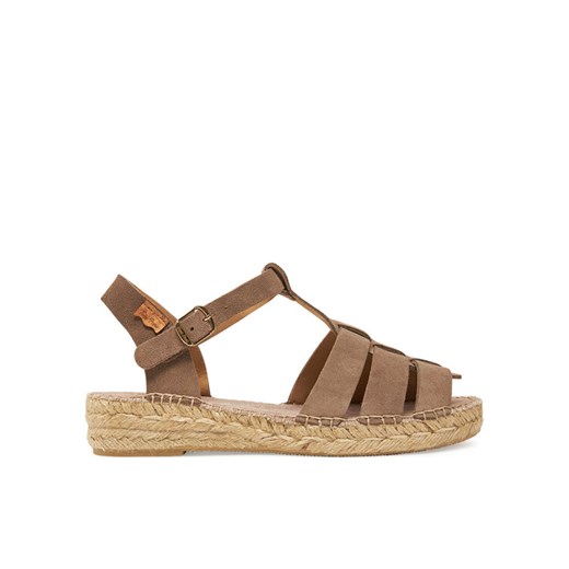 Espadryle Toni Pons Elena Brązowy ze sklepu eobuwie.pl w kategorii Espadryle damskie - zdjęcie 182090504