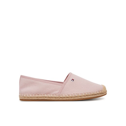 Espadryle Tommy Hilfiger Flag Canvas Espadrille FW0FW08541 Różowy ze sklepu eobuwie.pl w kategorii Espadryle damskie - zdjęcie 182090552