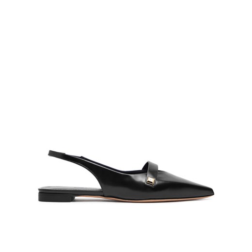 Sandały Max Mara Mmspring 2414521111600 Czarny ze sklepu eobuwie.pl w kategorii Balerinki - zdjęcie 182090631