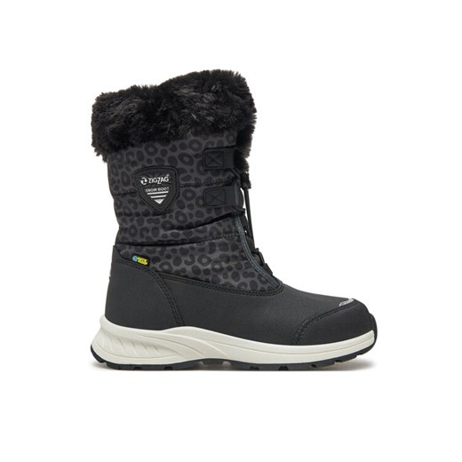 Śniegowce ZigZag Wesend Kids Boot WP V2 Z244389 Czarny ze sklepu eobuwie.pl w kategorii Buty zimowe dziecięce - zdjęcie 182090761