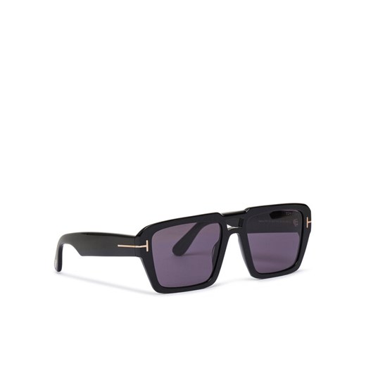 Okulary przeciwsłoneczne Tom Ford Redford FT1153 01A Czarny ze sklepu eobuwie.pl w kategorii Okulary przeciwsłoneczne męskie - zdjęcie 182090981