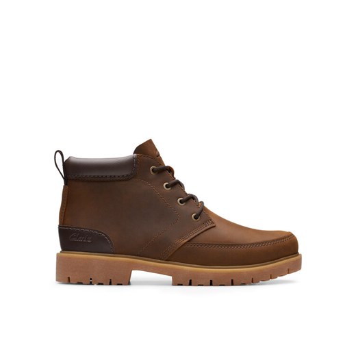 Trapery Clarks Rossdale Mid 26173452 Brązowy ze sklepu eobuwie.pl w kategorii Buty zimowe męskie - zdjęcie 182091004