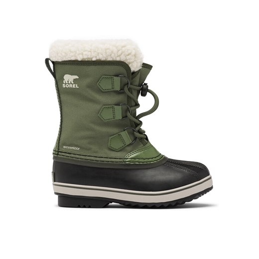 Śniegowce Sorel Yoot Pac™ Nylon Wp 2114111371 Zielony ze sklepu eobuwie.pl w kategorii Buty zimowe dziecięce - zdjęcie 182091091