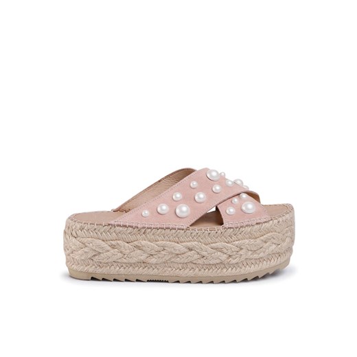 Espadryle Eva Minge EM-14-07-000733 Różowy ze sklepu eobuwie.pl w kategorii Klapki damskie - zdjęcie 182091151