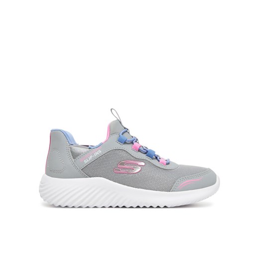 Sneakersy Skechers Bounder-Simple Cute 303585L/GRY Szary ze sklepu eobuwie.pl w kategorii Buty sportowe dziecięce - zdjęcie 182091211