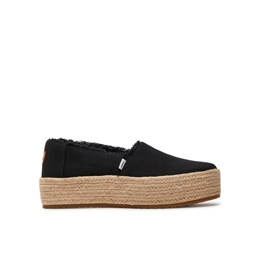 Espadryle Toms Valencia 10019795 Czarny ze sklepu eobuwie.pl w kategorii Espadryle damskie - zdjęcie 182091240