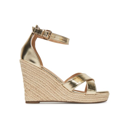 Espadryle ONLY Shoes Onlamelia-18 Pu Foil Wedge 15335554 Złoty ze sklepu eobuwie.pl w kategorii Espadryle damskie - zdjęcie 182091341