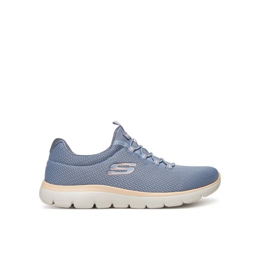 Sneakersy Skechers Summits-Summer Blush 150268/LBMT Niebieski ze sklepu eobuwie.pl w kategorii Buty sportowe damskie - zdjęcie 182091501