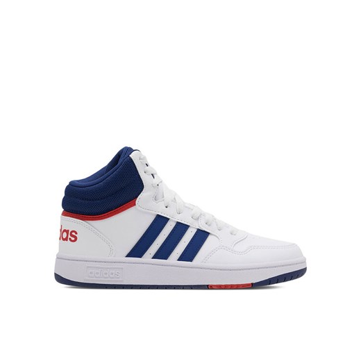 Sneakersy adidas HOOPS MID 3.0 K GZ9647 Biały ze sklepu eobuwie.pl w kategorii Trampki dziecięce - zdjęcie 182091542