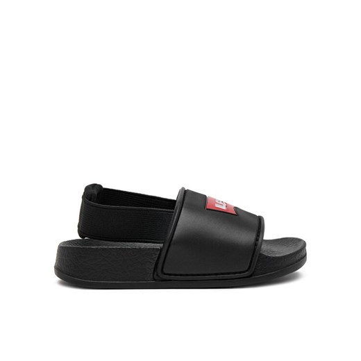 Klapki Levi's® Pool Mini VPOL0188S Czarny ze sklepu eobuwie.pl w kategorii Klapki dziecięce - zdjęcie 182091544