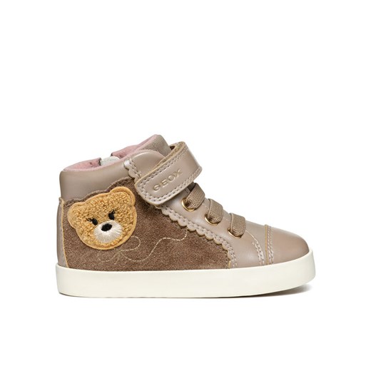 Sneakersy Geox B Kilwi Girl B46D5A 022NF C5005 S Beżowy ze sklepu eobuwie.pl w kategorii Buty sportowe dziecięce - zdjęcie 182091663