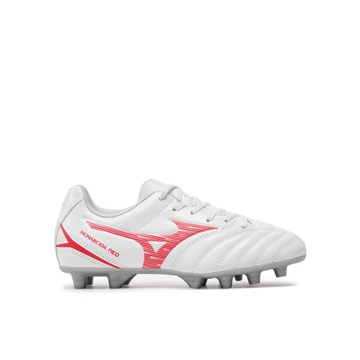 Buty do piłki nożnej Mizuno Monarcida Neo Iii Select Jr Md P1GB2425 Biały ze sklepu eobuwie.pl w kategorii Buty sportowe dziecięce - zdjęcie 182091911
