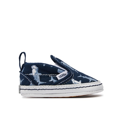 Tenisówki Vans Slip-On V Crib VN000CRUBER1 Niebieski ze sklepu eobuwie.pl w kategorii Buciki niemowlęce - zdjęcie 182092021