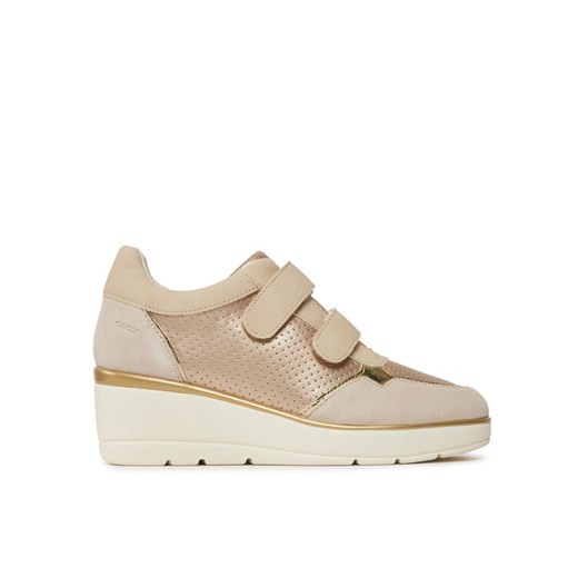 Sneakersy Geox D Ilde D25RAB 0NFEK C2235 Beżowy ze sklepu eobuwie.pl w kategorii Buty sportowe damskie - zdjęcie 182092074