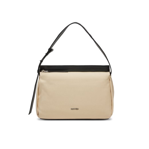 Torebka Calvin Klein Jeans Gracie Shoulder Bag_Canvas K60K611455 Beżowy 00 eobuwie.pl