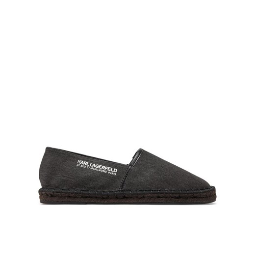 Espadryle KARL LAGERFELD KL70119 Czarny ze sklepu eobuwie.pl w kategorii Espadryle męskie - zdjęcie 182092421