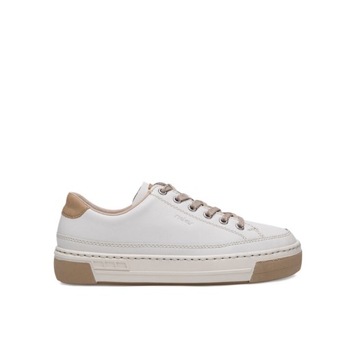 Sneakersy Rieker L8847-81 Beżowy ze sklepu eobuwie.pl w kategorii Buty sportowe damskie - zdjęcie 182092514