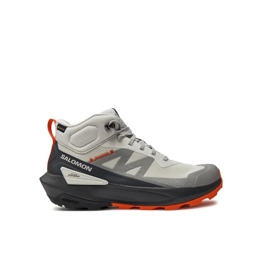 Trekkingi Salomon Elixir Activ Mid Gore-Tex L47456700 Szary ze sklepu eobuwie.pl w kategorii Buty trekkingowe męskie - zdjęcie 182092591