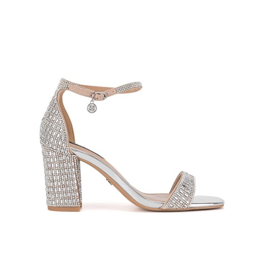 Sandały Nine West WFA3032-1 Srebrny ze sklepu eobuwie.pl w kategorii Sandały damskie - zdjęcie 182092594