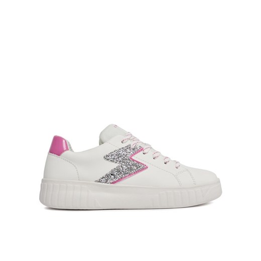 Sneakersy Geox J Mikiroshi Girl J45DVA 0BCEW C0563 D Biały ze sklepu eobuwie.pl w kategorii Trampki dziecięce - zdjęcie 182092722